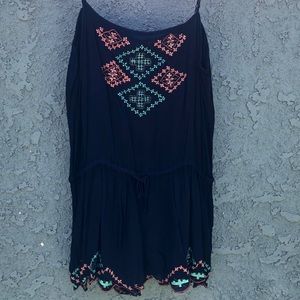 Staring at Stars  Navy Romper